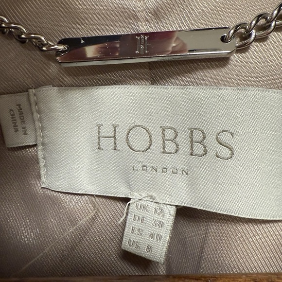 Hobbs London Trench Coat Saskia Sz 8 Women Cream/Beige - Picture 6 of 11